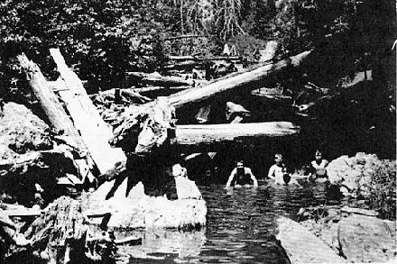 Russian Gulch swimming hole, c 1966)