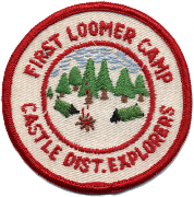 First Camp Loomer patch, c 1957