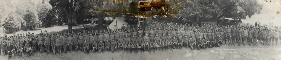 Camp Photo, July 22, 1918, Howard Ranch (Olema), Pt Reyes