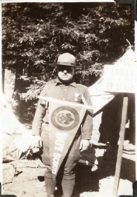 Scout Leader at Training Camp, c 1920