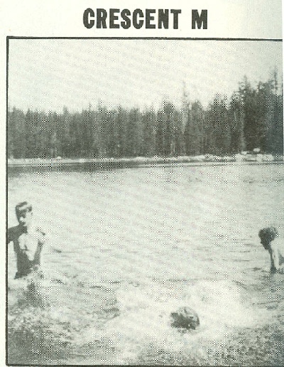 Scouts swimming in Lake Tenaya at Yosemite, 1942